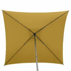 Parasol Droit Carré 2,5x2,5m Soya Jaune Moutarde Hespéride -Ledepot-bailleul Soldes Magasin parasol droit carre 25x25m soya jaune moutarde hesperide 3