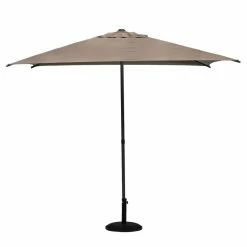 Parasol Droit Carré 2,5x2,5m Soya Taupe Hespéride -Ledepot-bailleul Soldes Magasin parasol droit carre 25x25m soya taupe hesperide 1