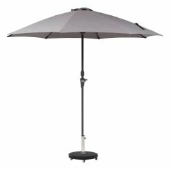 Parasol Droit Rond 2,7m Sisko Ardoise Hespéride -Ledepot-bailleul Soldes Magasin parasol droit rond 27m sisko ardoise hesperide 1 1