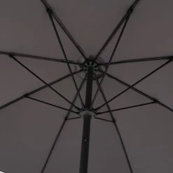 Parasol Droit Rond 2,7m Sisko Ardoise Hespéride -Ledepot-bailleul Soldes Magasin parasol droit rond 27m sisko ardoise hesperide 1 5