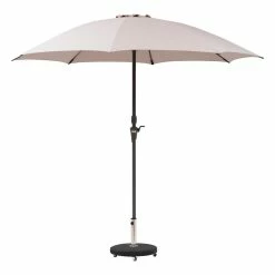 Parasol Droit Rond 2,7m Sisko Taupe Hespéride 3 Parasol Droit Rond 2,7m Sisko Taupe Hespéride -Ledepot-bailleul Soldes Magasin parasol droit rond 27m sisko taupe hesperide 1