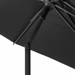 Parasol Droit Rond 2,7m Soya Ardoise Hespéride -Ledepot-bailleul Soldes Magasin parasol droit rond 27m soya ardoise hesperide 1 2