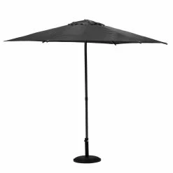 Parasol Droit Rond 2,7m Soya Ardoise Hespéride -Ledepot-bailleul Soldes Magasin parasol droit rond 27m soya ardoise hesperide 1 4