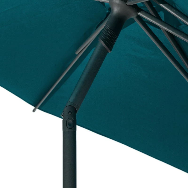 Parasol droit rond 2,7m Soya bleu canard Hespéride Parasol Droit Rond 2,7m Soya Bleu Canard Hespéride -Ledepot-bailleul Soldes Magasin parasol droit rond 27m soya bleu canard hesperide 5