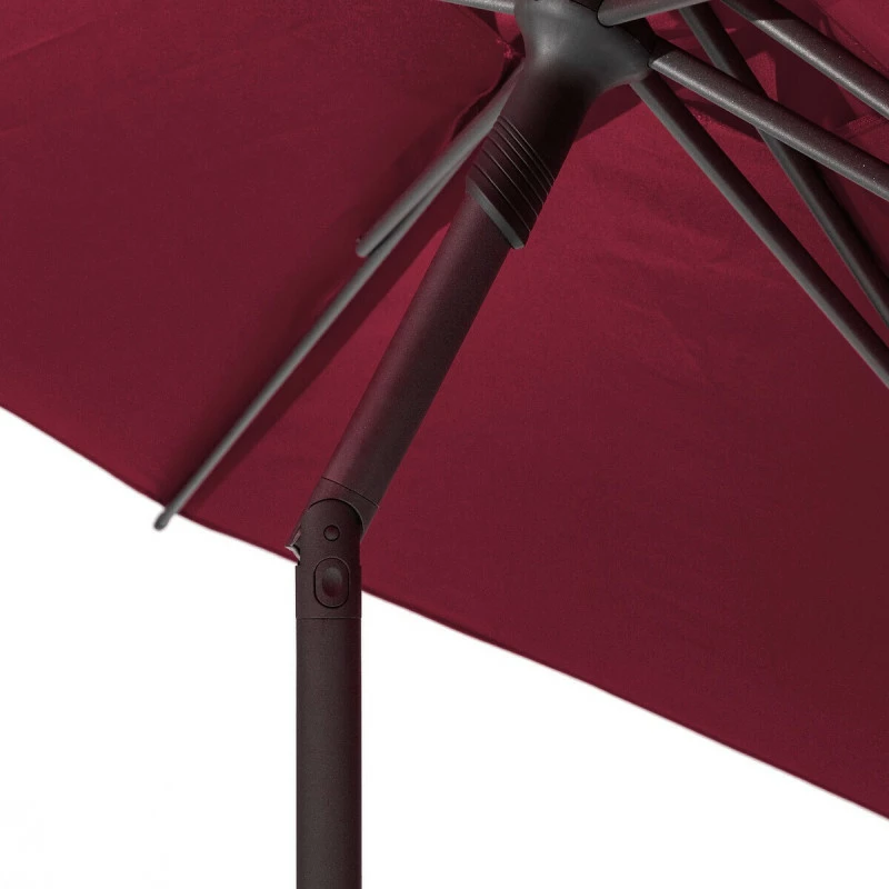 Parasol droit rond 2,7m Soya bordeaux Hespéride Parasol Droit Rond 2,7m Soya Bordeaux Hespéride -Ledepot-bailleul Soldes Magasin parasol droit rond 27m soya bordeaux hesperide 5