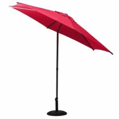 Parasol Droit Rond 2,7m Soya Grenade Hespéride -Ledepot-bailleul Soldes Magasin parasol droit rond 27m soya grenade hesperide 2