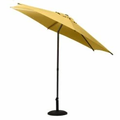 Parasol Droit Rond 2,7m Soya Jaune Moutarde Hespéride 4 Parasol Droit Rond 2,7m Soya Jaune Moutarde Hespéride -Ledepot-bailleul Soldes Magasin parasol droit rond 27m soya jaune moutarde hesperide 2