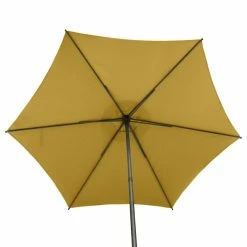 Parasol Droit Rond 2,7m Soya Jaune Moutarde Hespéride 6 Parasol Droit Rond 2,7m Soya Jaune Moutarde Hespéride -Ledepot-bailleul Soldes Magasin parasol droit rond 27m soya jaune moutarde hesperide 4