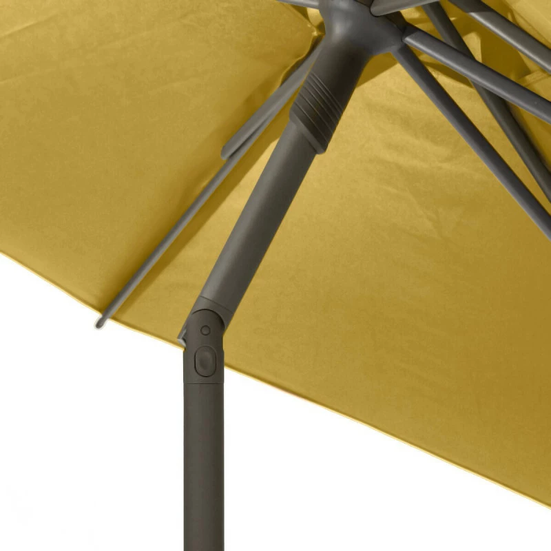 Parasol droit rond 2,7m Soya jaune moutarde Hespéride Parasol Droit Rond 2,7m Soya Jaune Moutarde Hespéride -Ledepot-bailleul Soldes Magasin parasol droit rond 27m soya jaune moutarde hesperide 5