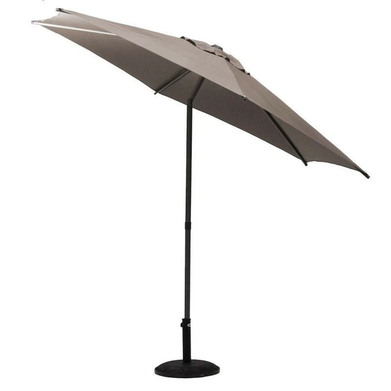 Parasol droit rond 2,7m Soya taupe Hespéride Parasol Droit Rond 2,7m Soya Taupe Hespéride -Ledepot-bailleul Soldes Magasin parasol droit rond 27m soya taupe hesperide 2