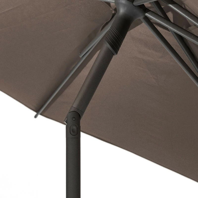Parasol droit rond 2,7m Soya taupe Hespéride Parasol Droit Rond 2,7m Soya Taupe Hespéride -Ledepot-bailleul Soldes Magasin parasol droit rond 27m soya taupe hesperide 5