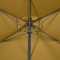 Parasol Mat Central 2x3 M Loompa Moutarde Hespéride -Ledepot-bailleul Soldes Magasin parasol mat central 2x3 m loompa moutarde hesperide 5