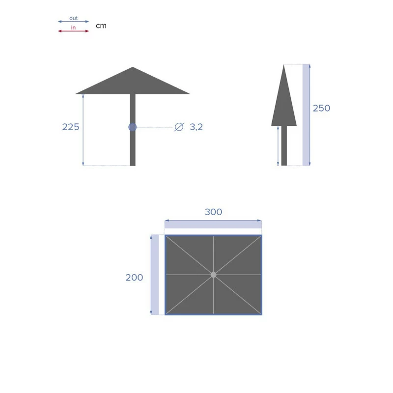Parasol mat central 2x3 m Loompa taupe Hespéride Parasol Mat Central 2x3 M Loompa Taupe Hespéride -Ledepot-bailleul Soldes Magasin parasol mat central 2x3 m loompa taupe hesperide 7