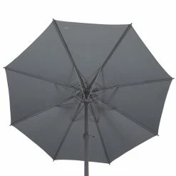 Parasol Mat Central Rond 3m Loompa Ardoise Hespéride -Ledepot-bailleul Soldes Magasin parasol mat central rond 3 loompa ardoise hesperide 3
