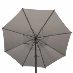 Parasol Mat Central Rond 3m Loompa Taupe Hespéride -Ledepot-bailleul Soldes Magasin parasol mat central rond 3 loompa taupe hesperide 3