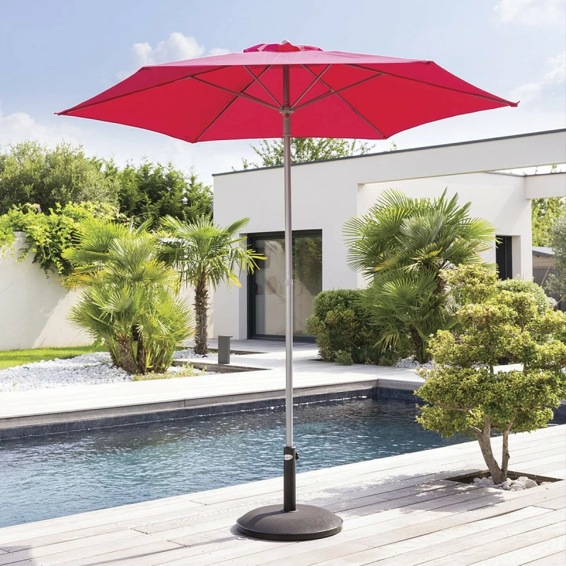 Parasol rond 2,3m Anzio grenade Hespéride Parasol Rond 2,3m Anzio Grenade Hespéride -Ledepot-bailleul Soldes Magasin parasol rond 23m anzio grenade hesperide
