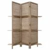 Paravent Bois 3 étagères Bois Atmosphera 2 Paravent Bois 3 étagères Bois Atmosphera -Ledepot-bailleul Soldes Magasin paravent bois 3 etageres bois atmosphera
