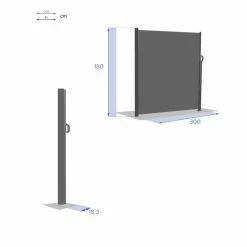 Paravent écran Antao Graphite Hespéride -Ledepot-bailleul Soldes Magasin paravent ecran antao graphite hesperide 1 6