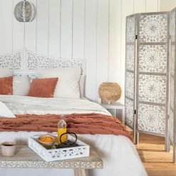 Paravent En Bois Etnik Ajouré Atmosphera -Ledepot-bailleul Soldes Magasin paravent en bois etnik ajoure atmosphera 3