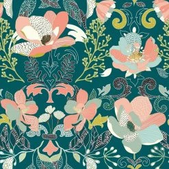 Parure De Lit Amelia Bleu Canard Et Motifs 240x220 Atmosphera -Ledepot-bailleul Soldes Magasin parure de lit amelia bleu canard et motifs 240x220 atmosphera 2