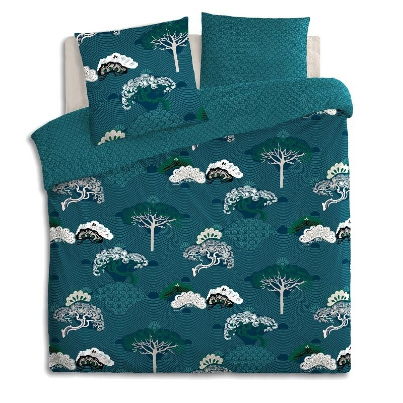 Parure de lit Atsuko bleu canard 240x220 Atmosphera Parure De Lit Atsuko Bleu Canard 240x220 Atmosphera -Ledepot-bailleul Soldes Magasin parure de lit atsuko bleu canard 240x220 atmosphera 1