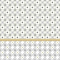 Parure De Lit Mosaique Blanc/gris/jaune 240x220 Atmosphera -Ledepot-bailleul Soldes Magasin parure de lit mosaique blancgrisjaune 240x220 atmosphera 4