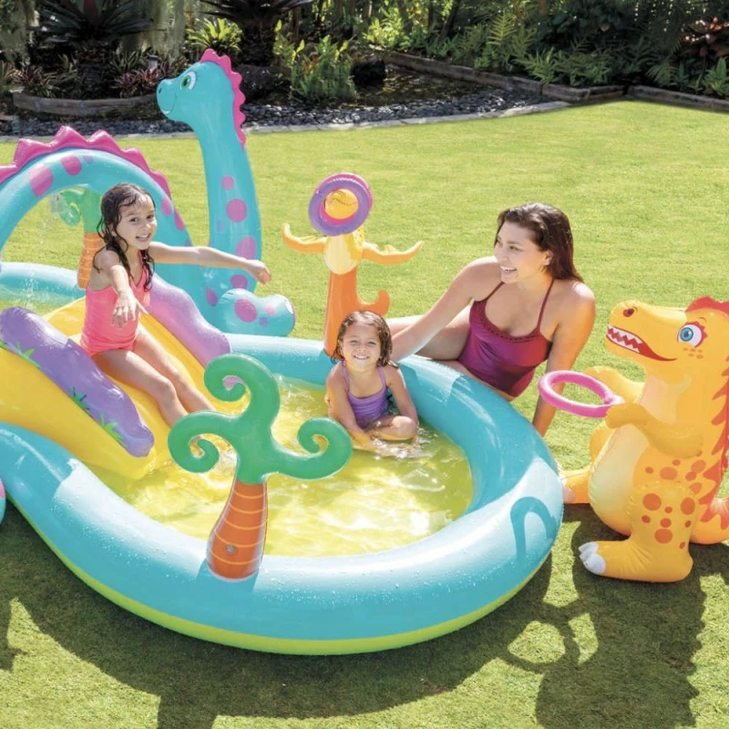 Pataugeoire aire de jeu Dinoland Intex Pataugeoire Aire De Jeu Dinoland Intex -Ledepot-bailleul Soldes Magasin pataugeoire aire de jeu dinoland intex 2