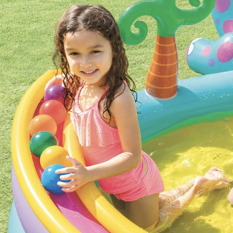 Pataugeoire aire de jeu Dinoland Intex Pataugeoire Aire De Jeu Dinoland Intex -Ledepot-bailleul Soldes Magasin pataugeoire aire de jeu dinoland intex 4