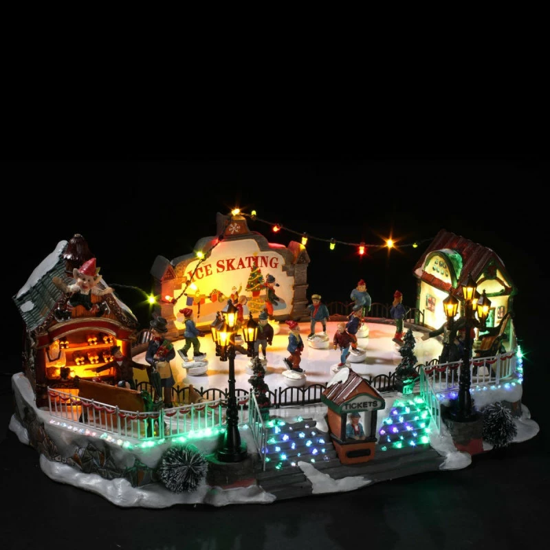 Patinoire de noël animée, lumineuse et musicale Patinoire De Noël Animée, Lumineuse Et Musicale -Ledepot-bailleul Soldes Magasin patinoire de noel animee lumineuse et musicale 2