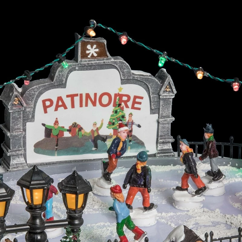 Patinoire de noël animée, lumineuse et musicale Patinoire De Noël Animée, Lumineuse Et Musicale -Ledepot-bailleul Soldes Magasin patinoire de noel animee lumineuse et musicale 3
