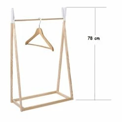 ATMOSPHERA Penderie En Bois Chambre Enfant Naturel Blanc -Ledepot-bailleul Soldes Magasin penderie en bois chambre enfant naturel blanc 2