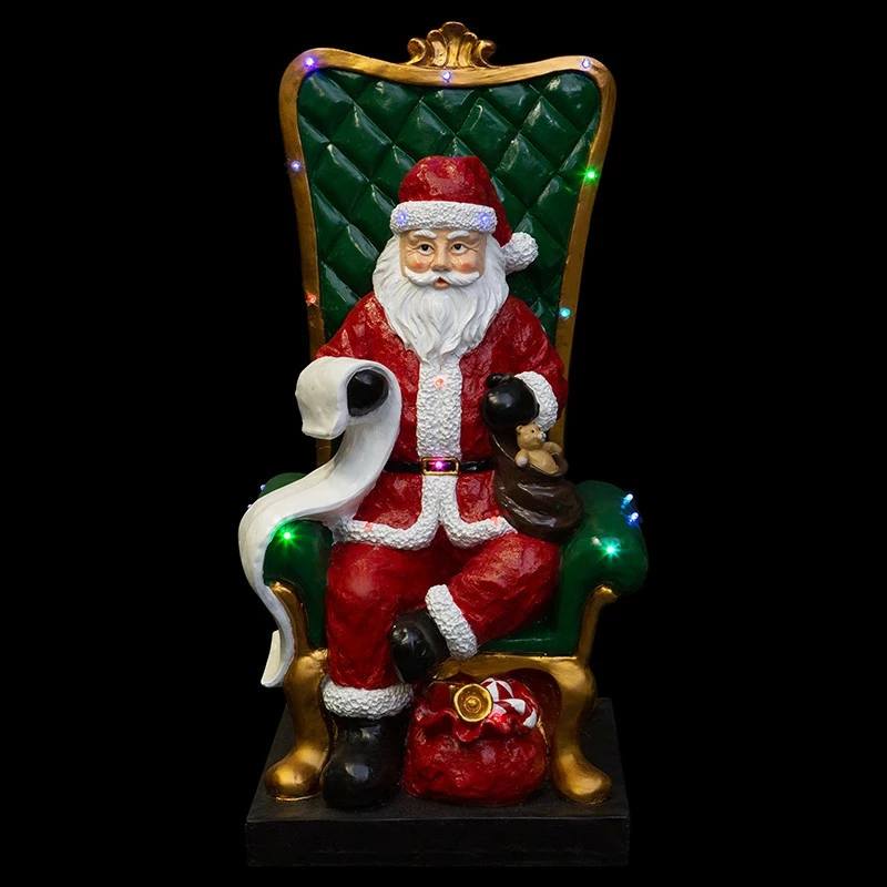 Père-Noël sur son fauteuil 106 cm lumineux Père-Noël Sur Son Fauteuil 106 Cm Lumineux -Ledepot-bailleul Soldes Magasin pere noel sur son fauteuil 106 cm