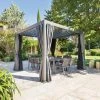 Pergola Carrée 3,6x3,6m Evora Graphite Hespéride 1 Pergola Carrée 3,6x3,6m Evora Graphite Hespéride -Ledepot-bailleul Soldes Magasin pergola carree 36x36m evora graphite hesperide