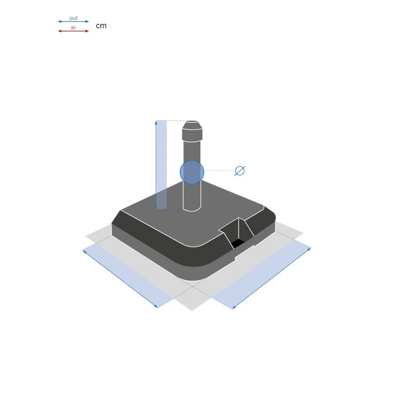 Pied de parasol à roulettes Opaneo 39kg Hespéride Pied De Parasol à Roulettes Opaneo 39kg Hespéride -Ledepot-bailleul Soldes Magasin pied de parasol a roulettes opaneo 39kg hesperide 4