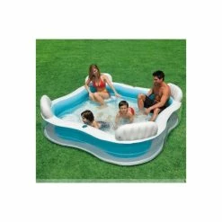 Piscine Carrée Familiale Avec Sièges Intex -Ledepot-bailleul Soldes Magasin piscine carree familiale avec sieges intex 3
