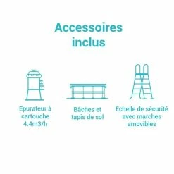 Piscine Tubulaire Baltik D5,49 X H1,22 M Intex -Ledepot-bailleul Soldes Magasin piscine tubulaire baltik d 549 m h 122 m intex 2