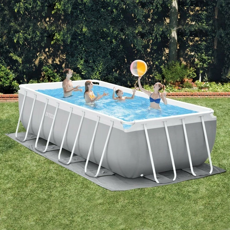 Piscine tubulaire Prism rectangulaire 4.88 x 2.44 x 1.07m Intex + accessoires Piscine Tubulaire Prism Rectangulaire 4.88 X 2.44 X 1.07m Intex + Accessoires -Ledepot-bailleul Soldes Magasin piscine tubulaire prism rectangulaire 488 x 244 x 107m intex accessoires