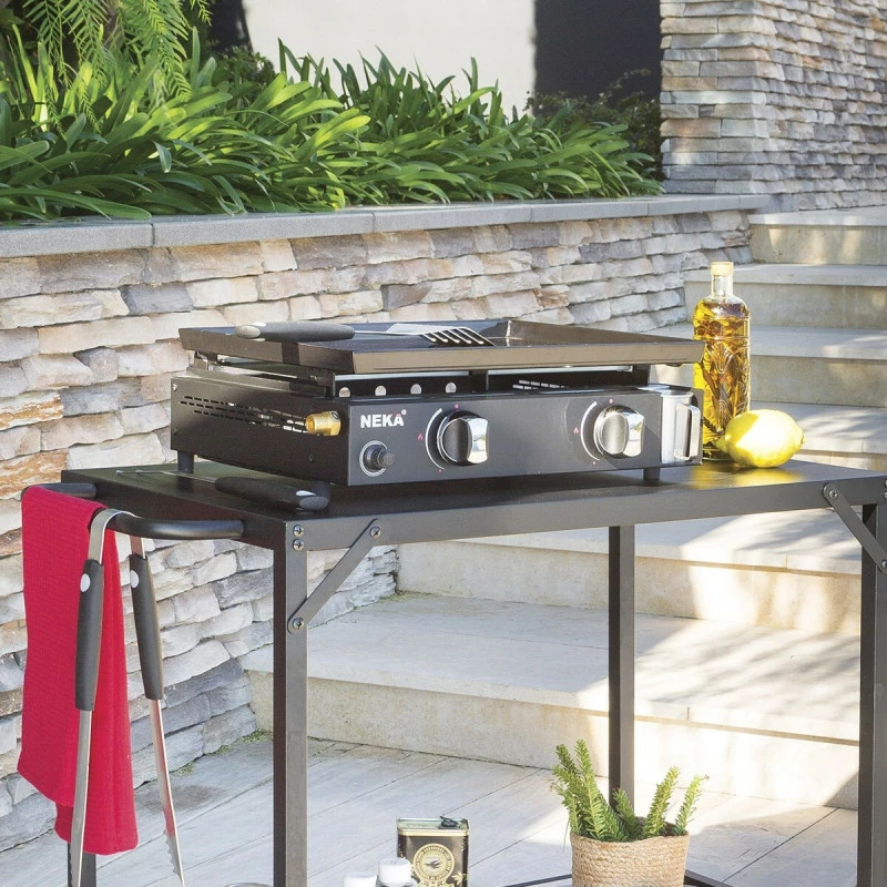 Plancha à gaz 2 feux Neka Plancha à Gaz 2 Feux Neka -Ledepot-bailleul Soldes Magasin plancha a gaz 2 feux neka 1 1