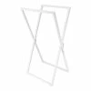 Porte Serviettes Pliable Métal Blanc