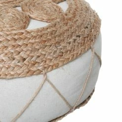 Pouf En Jute Ajouré 43x18 Atmosphera -Ledepot-bailleul Soldes Magasin pouf en jute ajoure 43x18 atmosphera 2