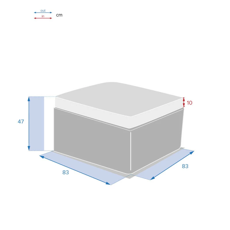 Pouf extérieur Savinia coloris Tahini Hespéride Pouf Extérieur Savinia Coloris Tahini Hespéride -Ledepot-bailleul Soldes Magasin pouf exterieur savinia coloris tahini hesperide 3