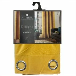 Rideau Ocre Lilou 140x260 Atmosphera -Ledepot-bailleul Soldes Magasin rideau oce lilou 140x260 atmosphera 1 3