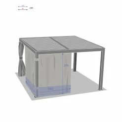 Rideaux Pour Tonnelle Majaé 3,6x3,6 M Hespéride -Ledepot-bailleul Soldes Magasin rideaux pour tonnelle majae 36x36 m hesperide 1 2