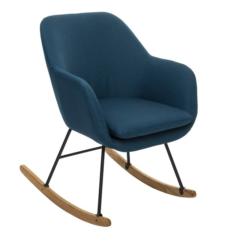 Rocking chair Pera bleu canard Atmosphera Rocking Chair Pera Bleu Canard Atmosphera -Ledepot-bailleul Soldes Magasin rocking chair pera bleu canard atmosphera