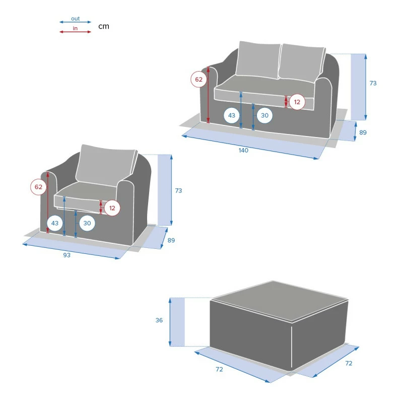 Salon 4 places Moorea savana Hespéride Salon 4 Places Moorea Savana Hespéride -Ledepot-bailleul Soldes Magasin salon 4 places moorea savana hesperide 3