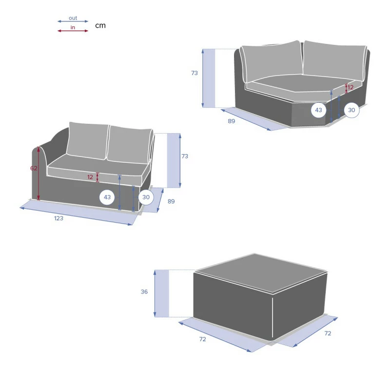 Salon angle Moorea 5 places savana Hespéride Salon Angle Moorea 5 Places Savana Hespéride -Ledepot-bailleul Soldes Magasin salon angle moorea 5 places savana hesperide 9