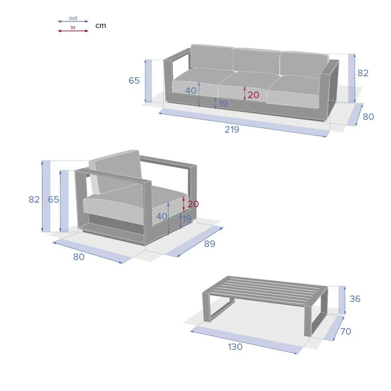 Salon de jardin Allure gris minéral/blanc 5p Hespéride Salon De Jardin Allure Gris Minéral/blanc 5p Hespéride -Ledepot-bailleul Soldes Magasin salon de jardin allure gris mineralblanc 5p hesperide 3