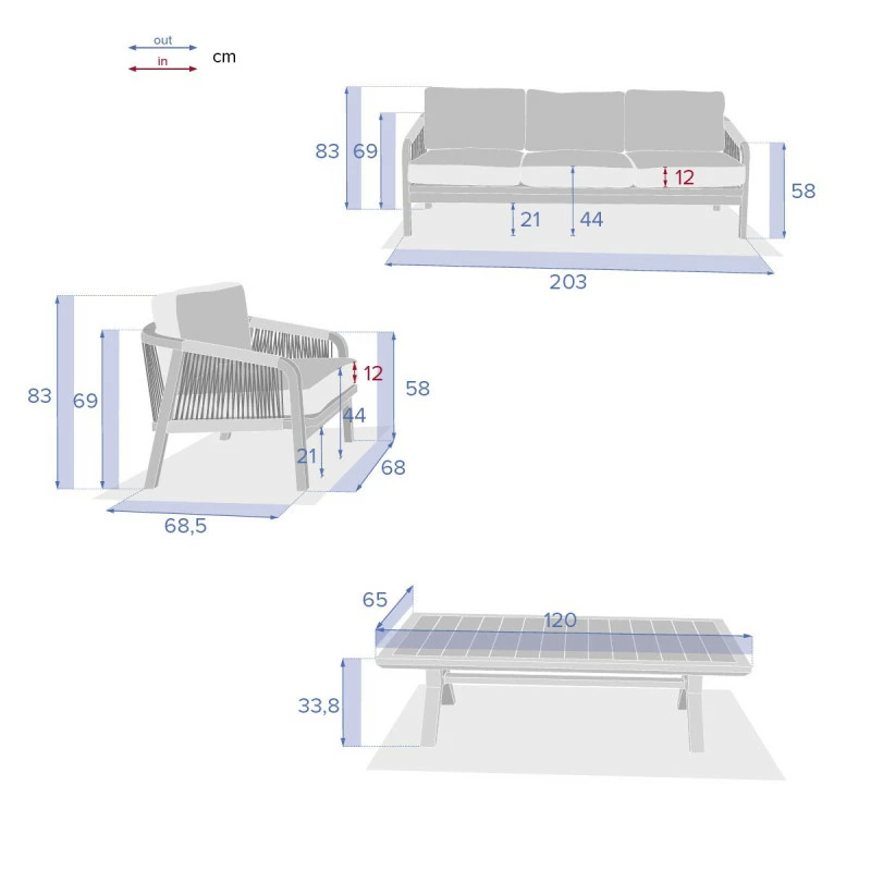 Salon de jardin en bois 5p Papouasie Hespéride Salon De Jardin En Bois 5p Papouasie Hespéride -Ledepot-bailleul Soldes Magasin salon de jardin en bois 5p papouasie hesperide 3