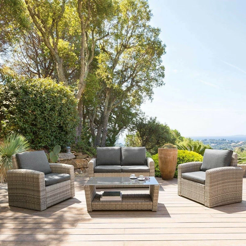 Salon de jardin Polynésia coloris Havane Hespéride Salon De Jardin Polynésia Coloris Havane Hespéride -Ledepot-bailleul Soldes Magasin salon de jardin polynesia coloris havan hesperide