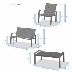 Salon De Jardin 4 Places Elyn Anthracite / Graphite Hespéride 9 Salon De Jardin 4 Places Elyn Anthracite / Graphite Hespéride -Ledepot-bailleul Soldes Magasin salon jardin places elyn anthracite graphite hesperide 1 7